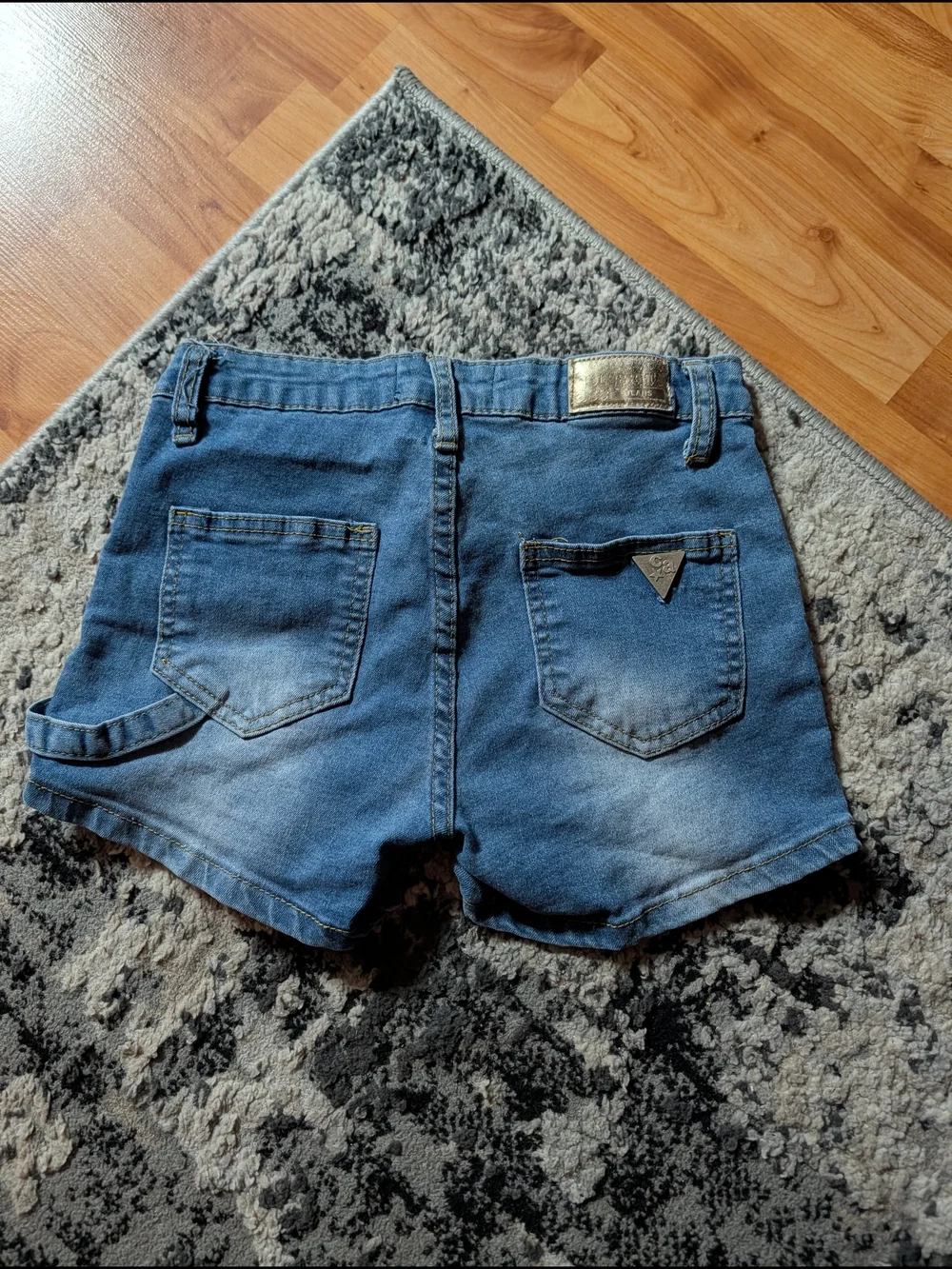 Element Girls Blue Washed Denim Shorts